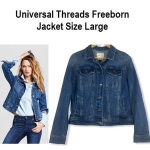 Universal Threads Freeborn Denim Jacket Size Large